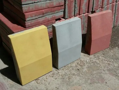 Multicolored Concrete Kerbstone